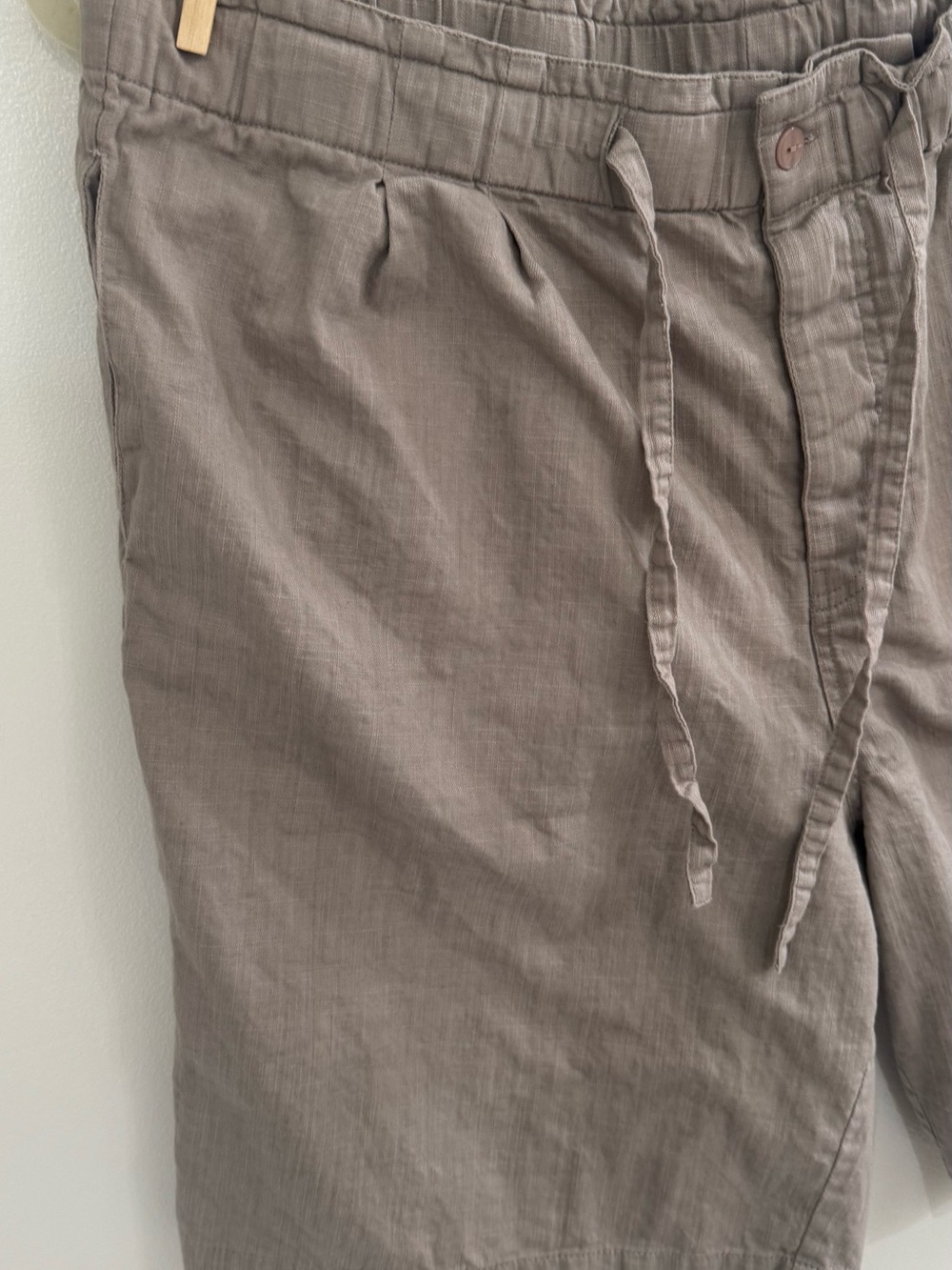 Serengeti Cotton High Waist Shorts Taupe Brown XL  Coastal Grandma Gorpcore - Picture 7 of 10